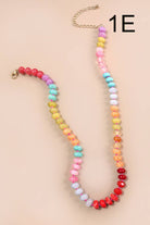 NATURAL AGATE GLASS SEMI PRECIOUS BEAD NECKLACE | 80N896-JOSSLYN by wall to wall-Stuffology - Where Vintage Meets Modern, A Boutique for Real Women in Crosbyton, TX