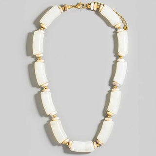 Modern Edge Marble Necklace-Necklaces-The Looks by Fame Accessories-Stuffology - Where Vintage Meets Modern, A Boutique for Real Women in Crosbyton, TX