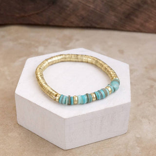 Heishi Bead Bracelet-Bracelets-PennyLine inc-Stuffology - Where Vintage Meets Modern, A Boutique for Real Women in Crosbyton, TX