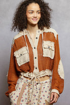 POL Clothing Open Knit Frayed Jacket-Jackets-Pol Clothing-Stuffology - Where Vintage Meets Modern, A Boutique for Real Women in Crosbyton, TX
