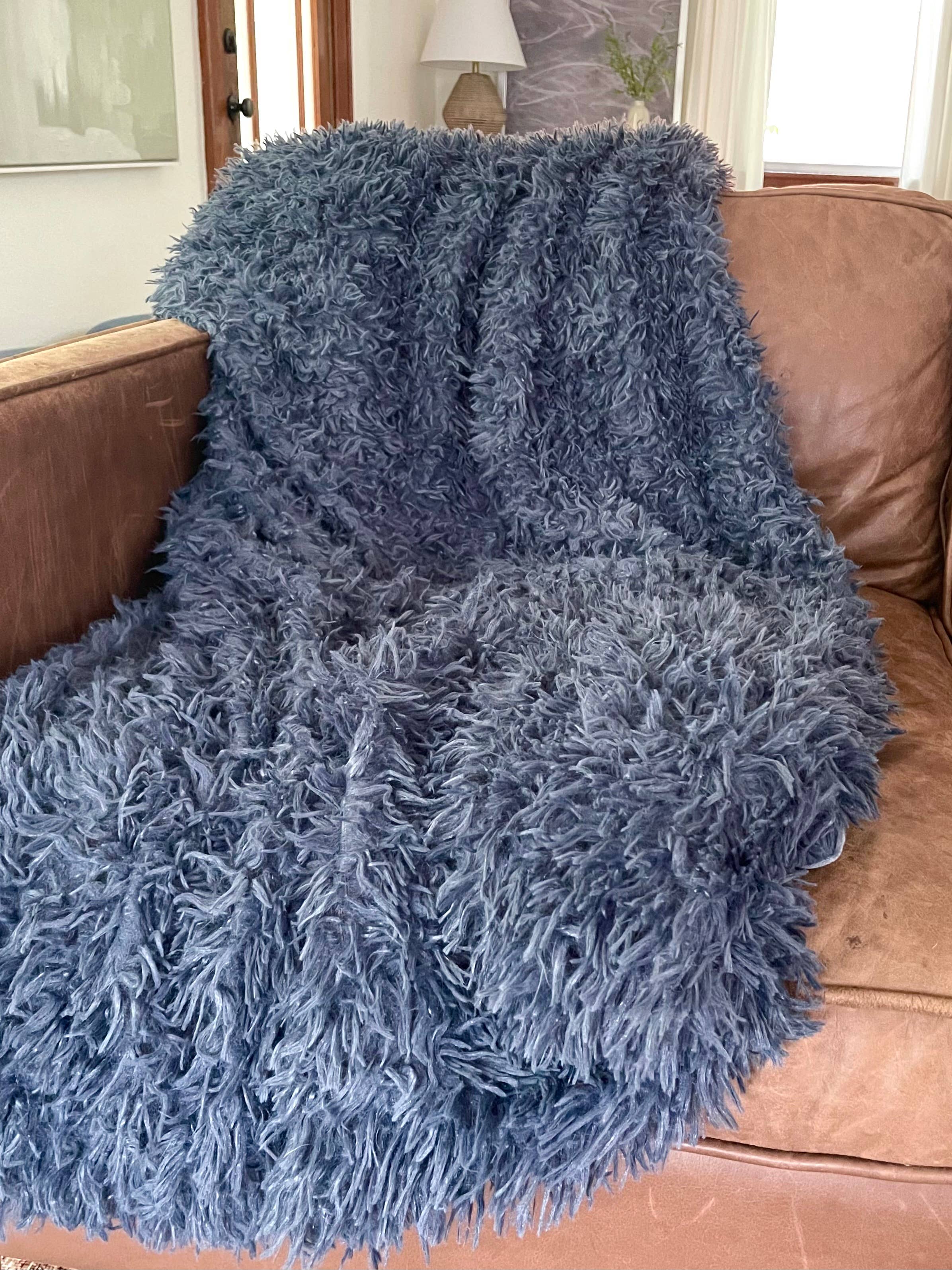 Dreamy Faux Fur Throw - Laurel & Mayfair-Faux Fur Throw-Stuffology Boutique-Stuffology - Where Vintage Meets Modern, A Boutique for Real Women in Crosbyton, TX