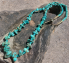 Blue Turquoise nugget 22 inch necklace with turquoise Heishi-necklace-Horse Spirit Studio-Stuffology - Where Vintage Meets Modern, A Boutique for Real Women in Crosbyton, TX