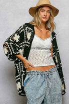 Short Sleeve Button Collar Granny Square Crochet Shirt Top-Pol Clothing-Stuffology - Where Vintage Meets Modern, A Boutique for Real Women in Crosbyton, TX