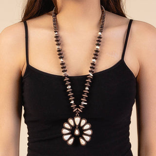Squash Blossom Necklace-Necklaces-Your Fashion Wholesale-Stuffology - Where Vintage Meets Modern, A Boutique for Real Women in Crosbyton, TX
