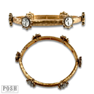 Antique look cross cuff bracelet-Bracelets-Pink Panache Brands-Stuffology - Where Vintage Meets Modern, A Boutique for Real Women in Crosbyton, TX
