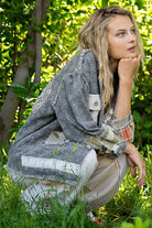 Oversized balloon sleeve camo pattern twill jacket-Jackets-Pol Clothing-Stuffology - Where Vintage Meets Modern, A Boutique for Real Women in Crosbyton, TX