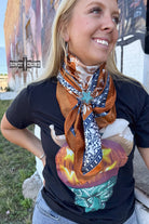 Rust & Navy Wild Rag-Wild Rags-Stuffology Boutique-Stuffology - Where Vintage Meets Modern, A Boutique for Real Women in Crosbyton, TX