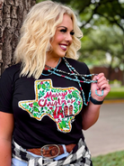 Merry Christmas Y'all Graphic Tee /Stuffology Boutique-Graphic Tees-Texas True Threads-Stuffology - Where Vintage Meets Modern, A Boutique for Real Women in Crosbyton, TX