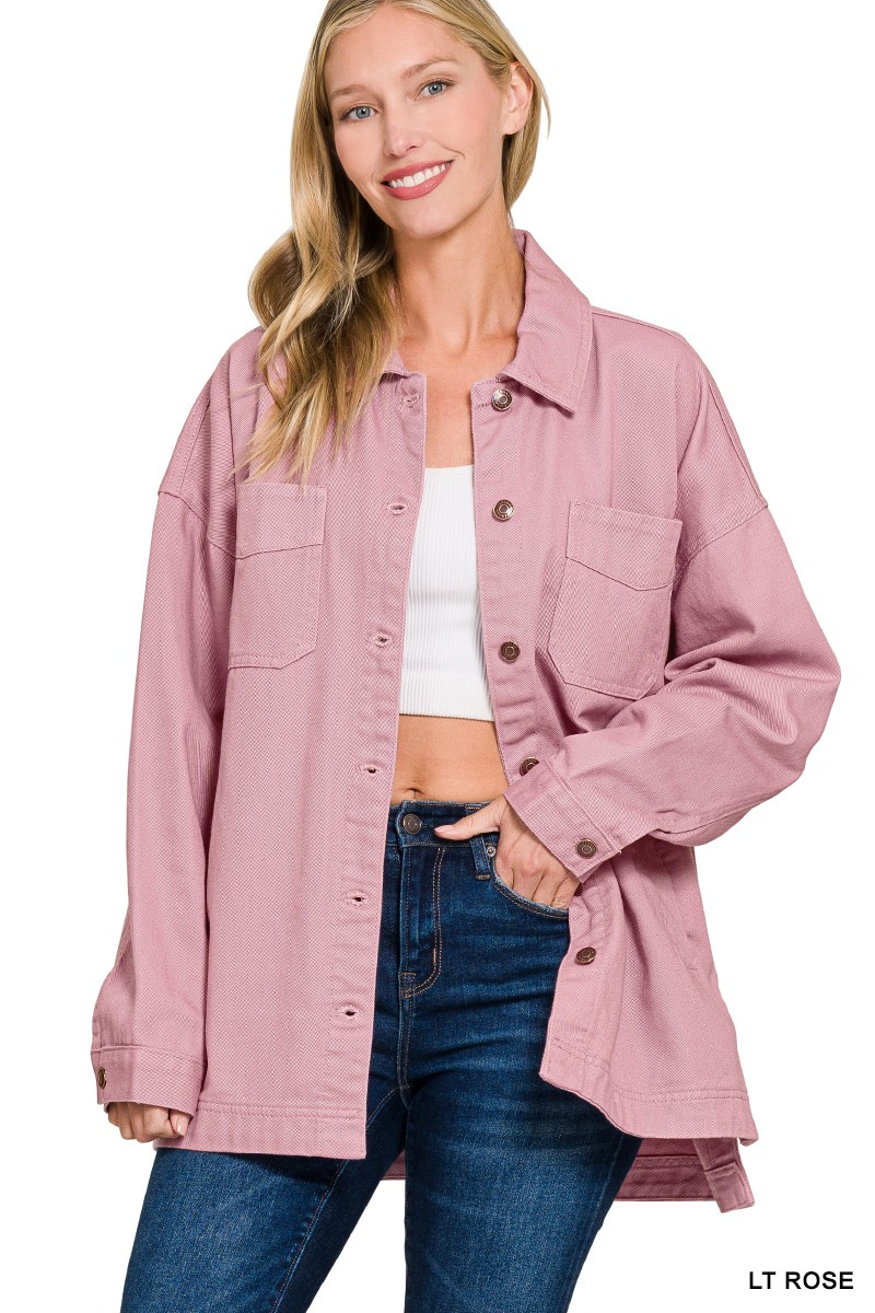 Oversized Barn Jacket /Stuffology Boutique-Jackets-Stuffology Boutique -Stuffology - Where Vintage Meets Modern, A Boutique for Real Women in Crosbyton, TX