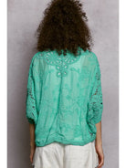 Batwing Sleeve Button Down Solid Crochet Cardigan Top-Cardigan-POL Clothing-Stuffology - Where Vintage Meets Modern, A Boutique for Real Women in Crosbyton, TX