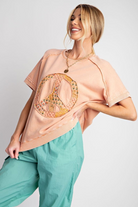 PEACE PATCH MINERAL WASHED TERRY PULLOVER TOP / STUFFOLOGY BOUTIQUE-Top-Easel-Stuffology - Where Vintage Meets Modern, A Boutique for Real Women in Crosbyton, TX
