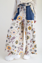Easel Boho Patch Pocket Wide Leg Pants-Tops-Easel-Stuffology - Where Vintage Meets Modern, A Boutique for Real Women in Crosbyton, TX