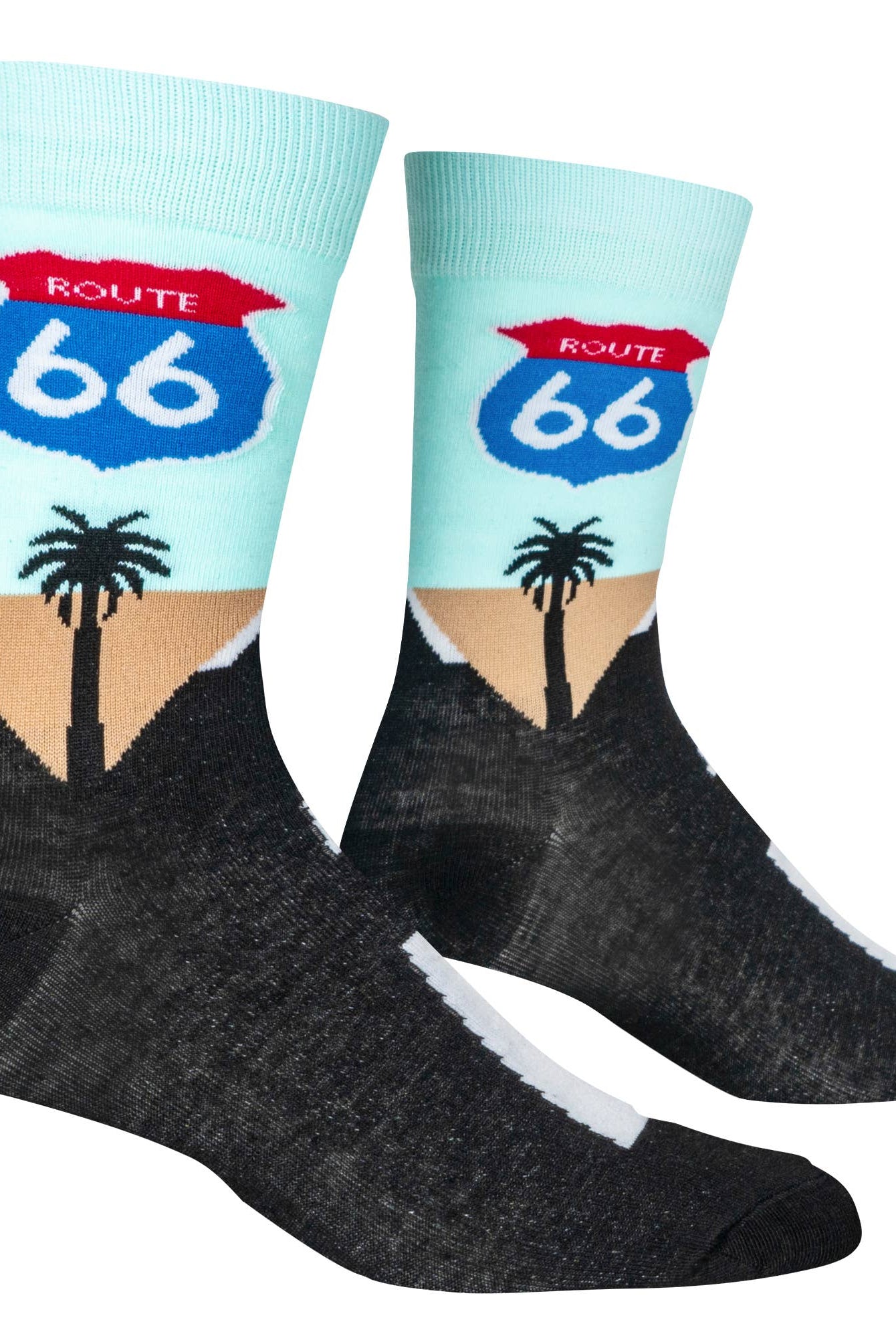 Route 66 - Mens Crew Folded | Stuffology Boutique-Socks-Crazy Socks-Stuffology - Where Vintage Meets Modern, A Boutique for Real Women in Crosbyton, TX