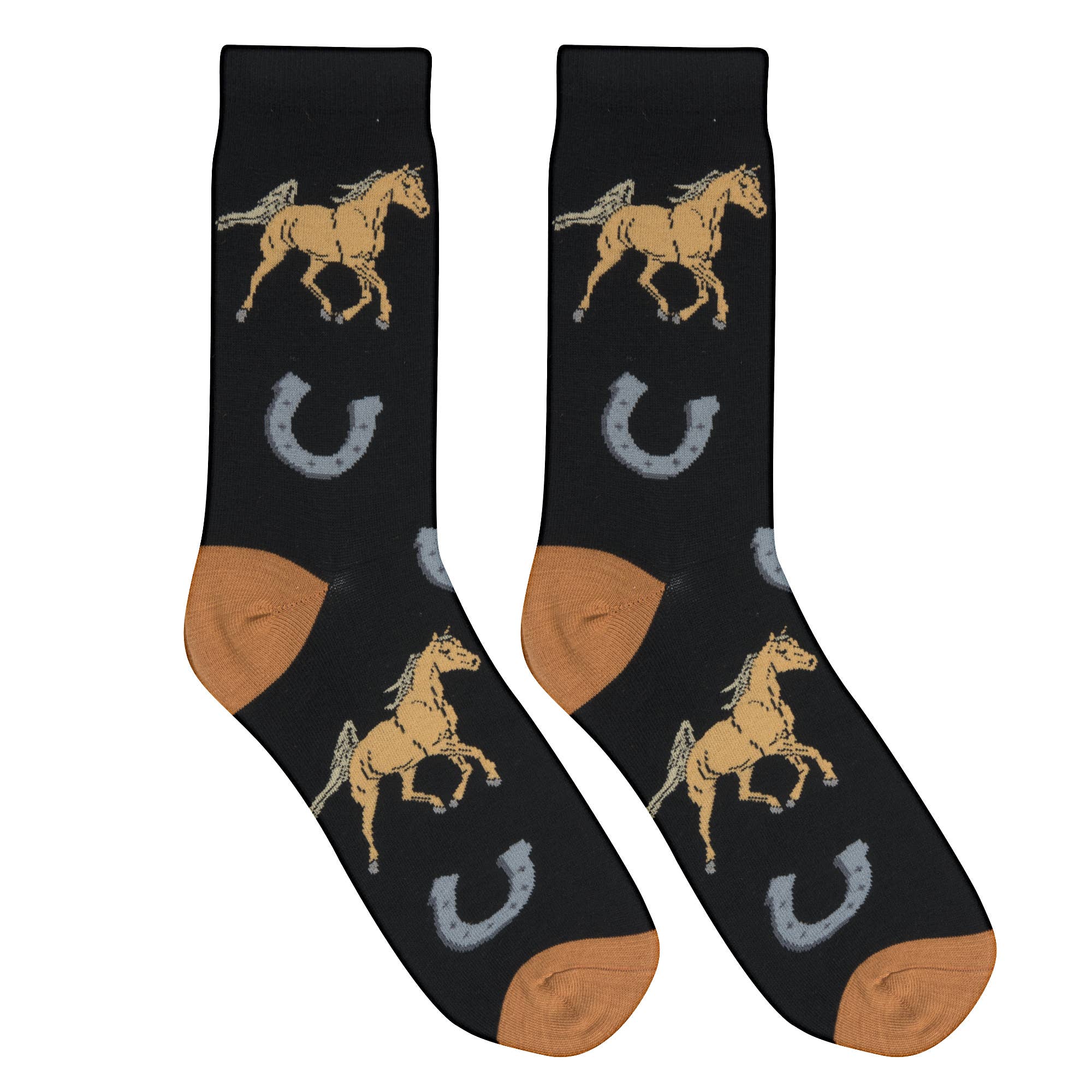 Crazy Socks - Womens Crew - Horses | Stuffology Boutique-Socks-Crazy Socks-Stuffology - Where Vintage Meets Modern, A Boutique for Real Women in Crosbyton, TX